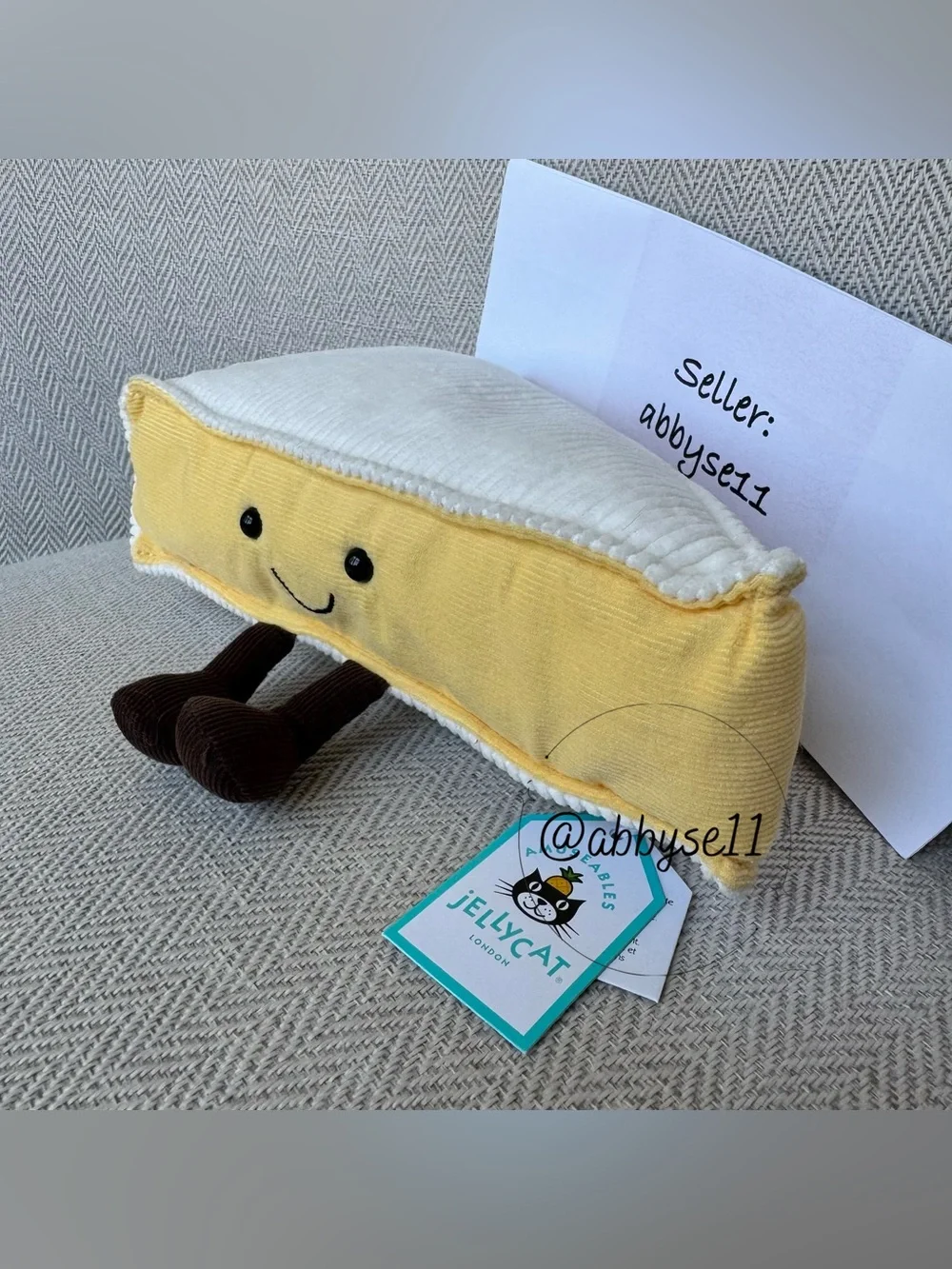 Jellycat Amuseables Brie - Authentic - Brand New With Tags - Fast Ship